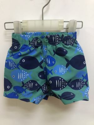Kinderbadebekleidung Badehose Mit Blauen Fischen