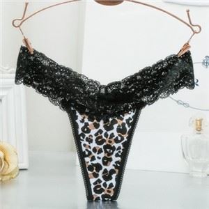 Damen Low Waist Leopard G String
